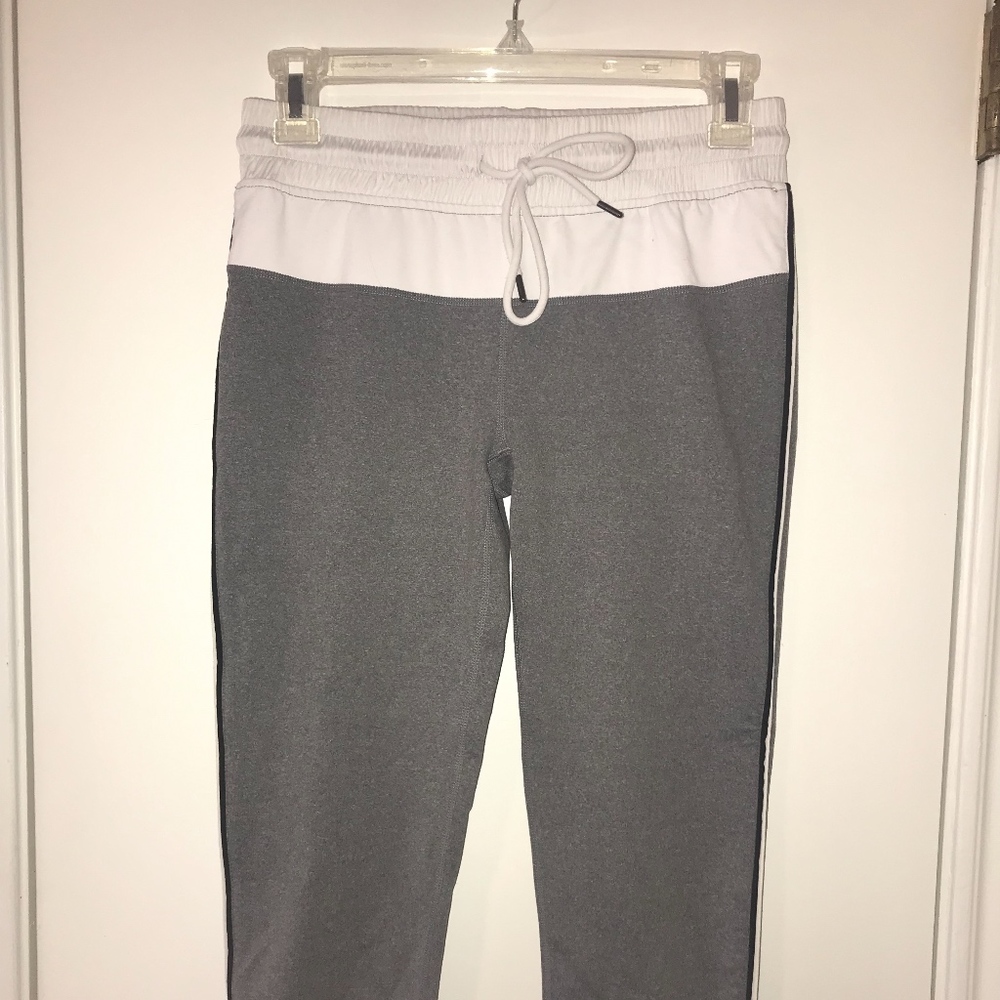 Grey and white leggings